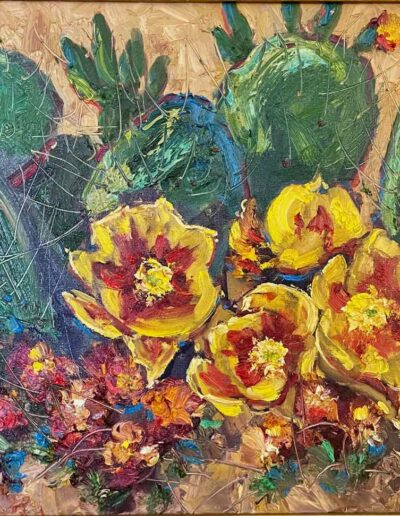 Prickly Pear Cactus Flowers II